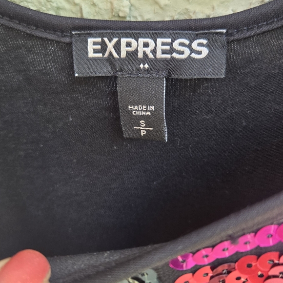 Express Multicolor Sequin Tank Top - Picture 4 of 5